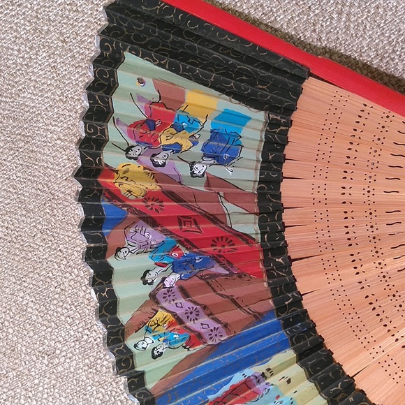 2 Vintage Japanese Hand Fans - Occupied Japan - Picture 3 of 12